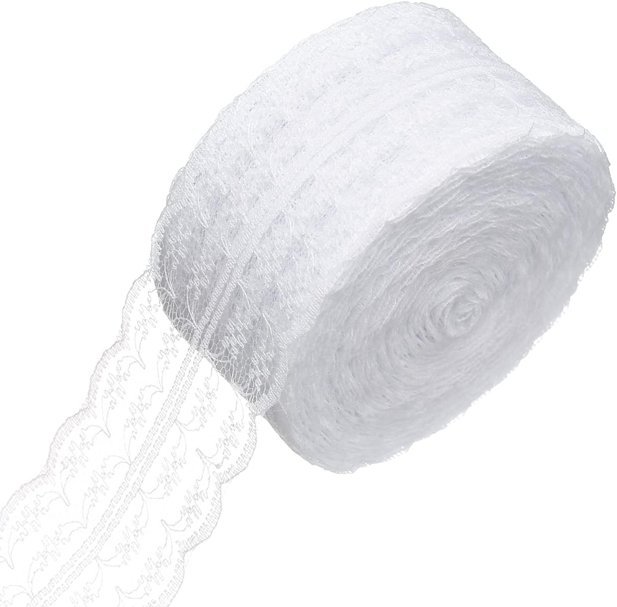 Nastro Rotolo largo 4cm,lunghezza 30 yard motivo floreale in pizzo colorato