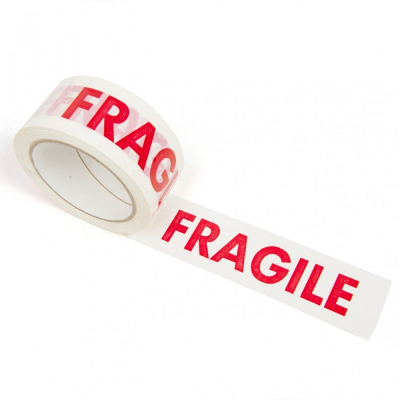 Nastro adesivo per imballo con scritta FRAGILE 48 mm x 66 mt