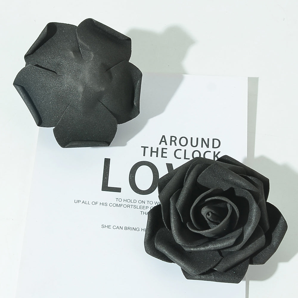 5 pezzi Fiorellini Rose finti Grande 7cm, rose artificiale,Foam PE