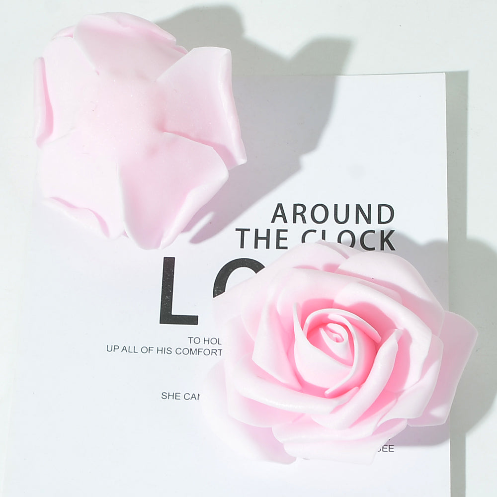 5 pezzi Fiorellini Rose finti Grande 7cm, rose artificiale,Foam PE