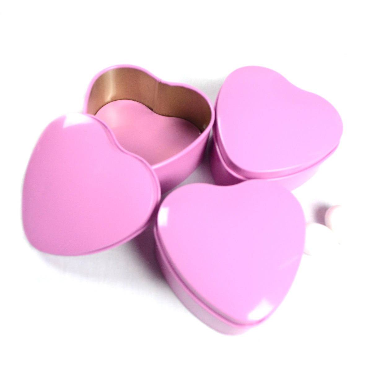 Scatole a forma di cuore metallo latta portaconfetti contenitore