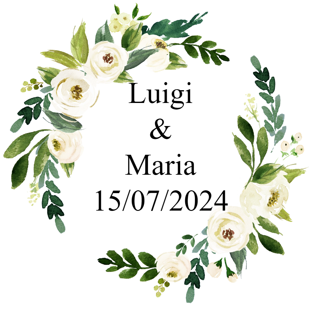 20 pezzi Adesivi Etichette rotondi personalizzati 5cm