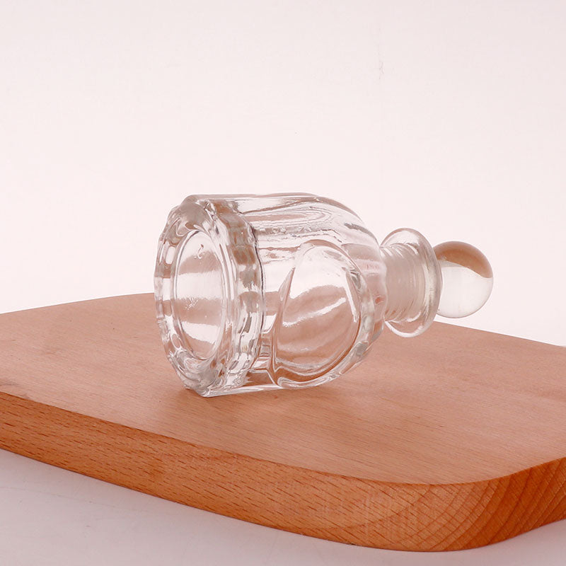 Mini barattolo di miele in vetro, bottiglietta porta profumo, 50ml con coperchio