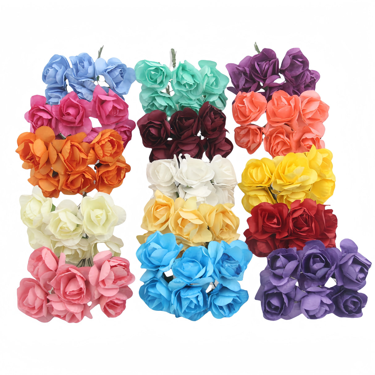 144 pz mini rose carta