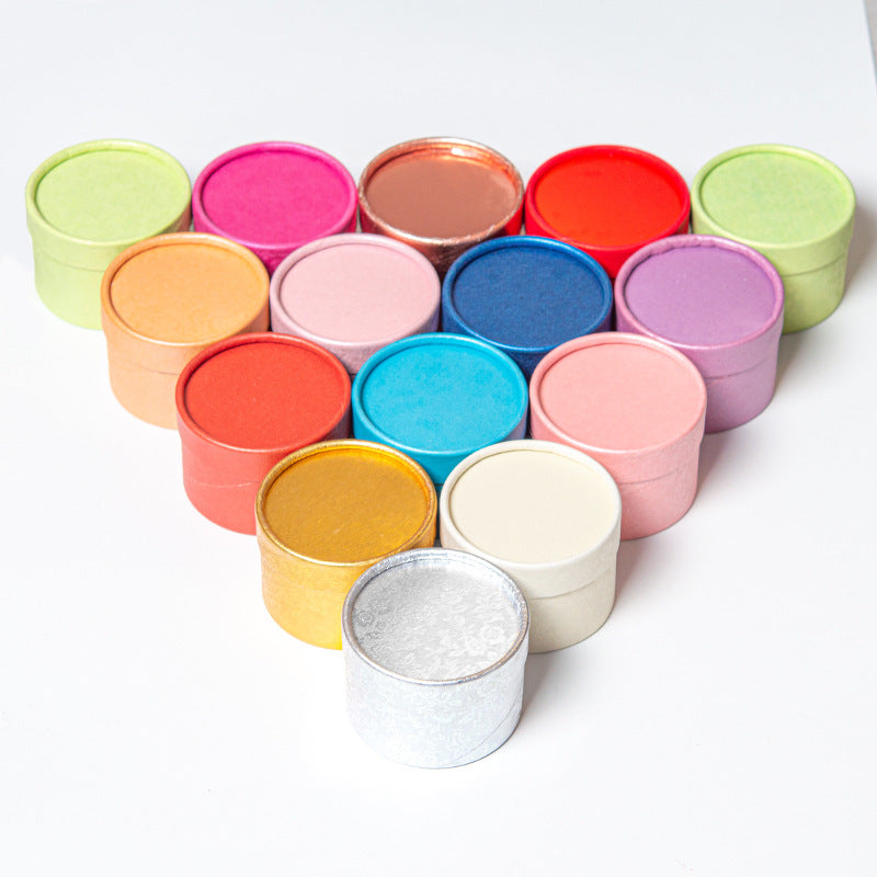 Scatola rotonda Cartoncino Motivo a piccola rosa 6.5cm*5cm