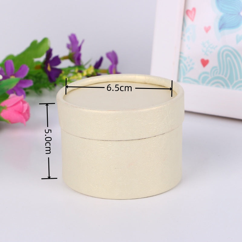 Scatola rotonda Cartoncino Motivo a piccola rosa 6.5cm*5cm