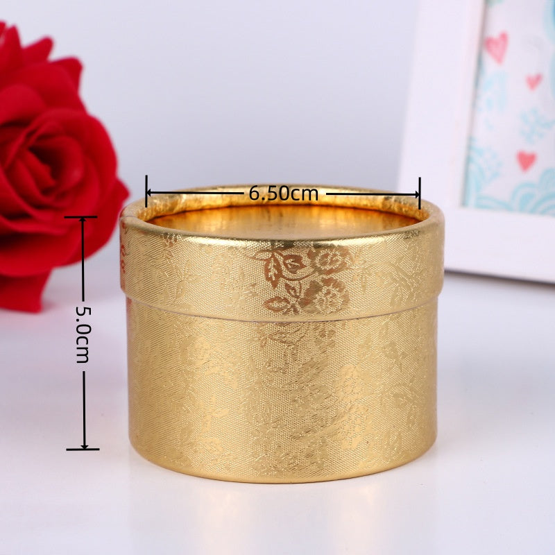 Scatola rotonda Cartoncino Motivo a piccola rosa 6.5cm*5cm