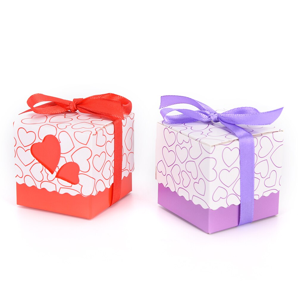 50pz Bomboniere Scatola CUORE Porta Confetti Segnaposto