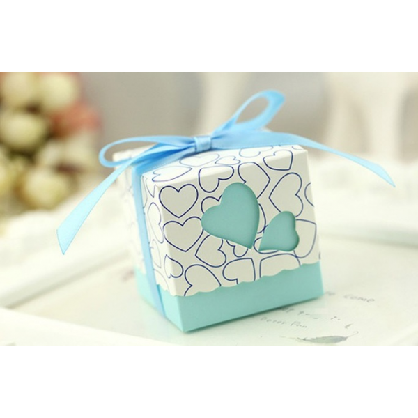 50pz Bomboniere Scatola CUORE Porta Confetti Segnaposto