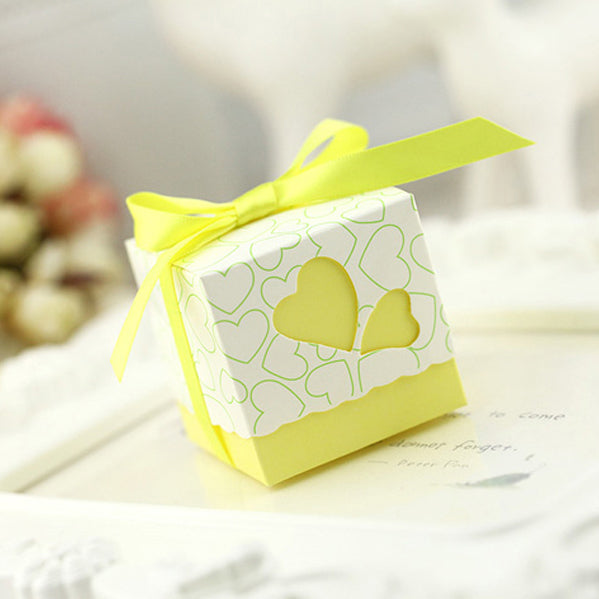 50pz Bomboniere Scatola CUORE Porta Confetti Segnaposto