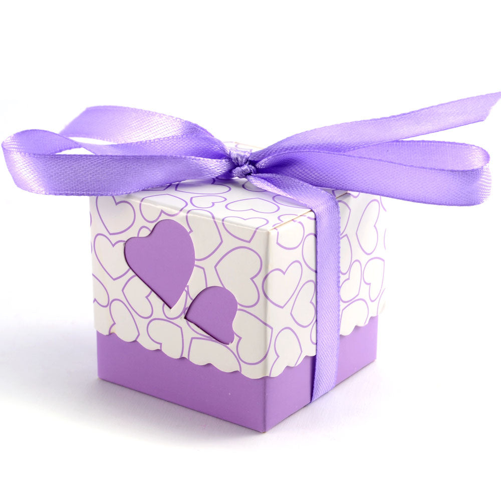 50pz Bomboniere Scatola CUORE Porta Confetti Segnaposto