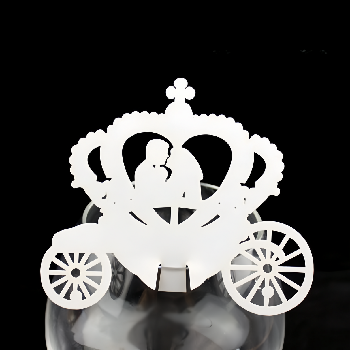 50pz CARROZZA SPOSI Segnaposto Segnabicchieri Segnatavolo