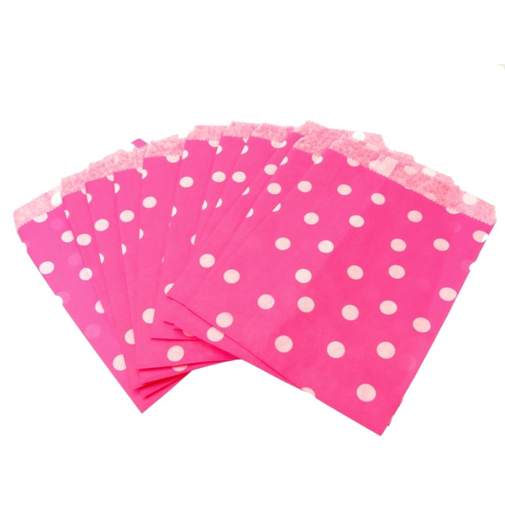 100x bustine 13 * 17CM carta porta confetti,dolce,pane,colorata pois