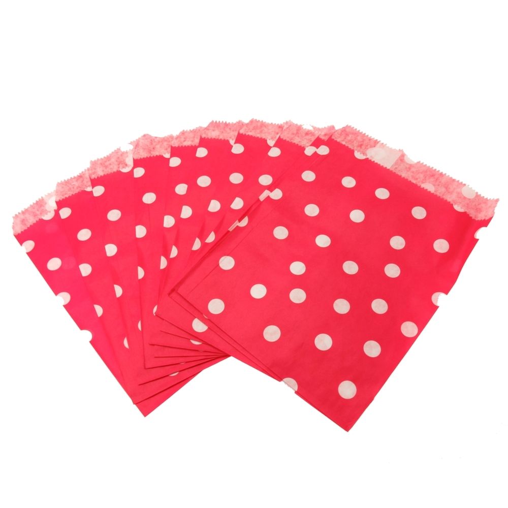 100x bustine 13 * 17CM carta porta confetti,dolce,pane,colorata pois