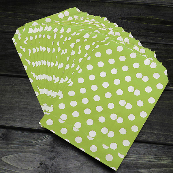 100x bustine 13 * 17CM carta porta confetti,dolce,pane,colorata pois