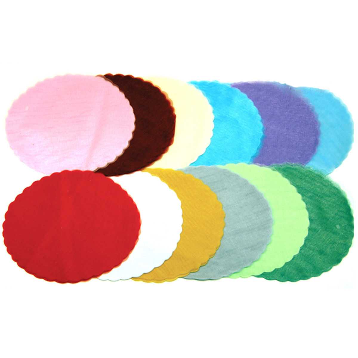100x Velo VELI di Fata Tulle Organza Tondo VELETTI BOMBONIERE Fai da Te Confetti