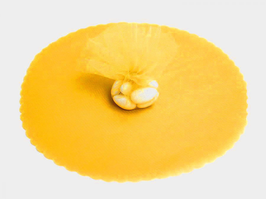 100x Velo VELI di Fata Tulle Organza Tondo VELETTI BOMBONIERE Fai da Te Confetti