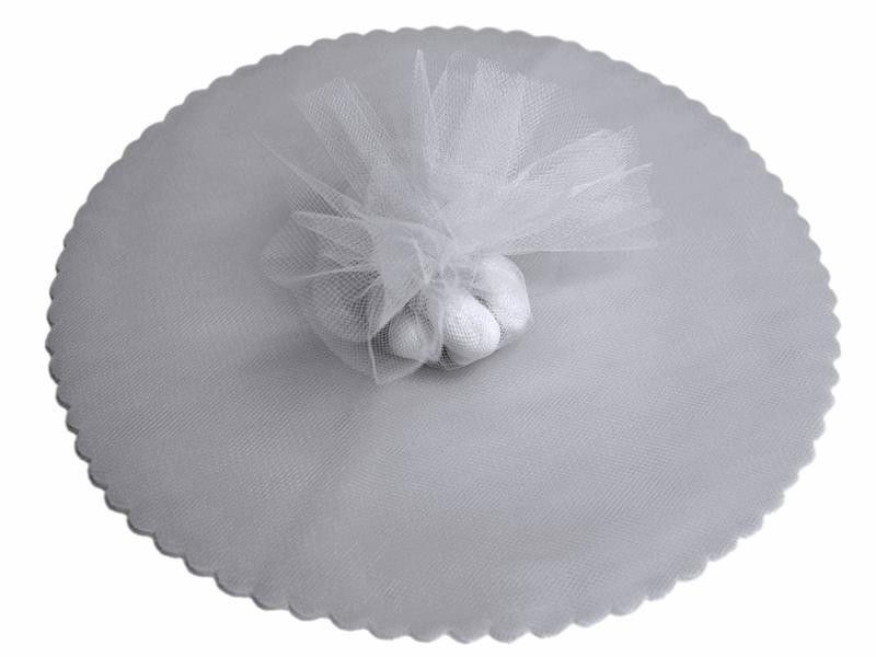 100x Velo VELI di Fata Tulle Organza Tondo VELETTI BOMBONIERE Fai da Te Confetti