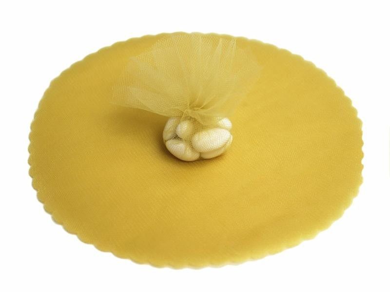 100x Velo VELI di Fata Tulle Organza Tondo VELETTI BOMBONIERE Fai da Te Confetti