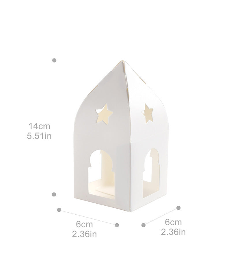 50 Pezzi Scatolina Portaconfetti Porta candela Stella Luna Castello