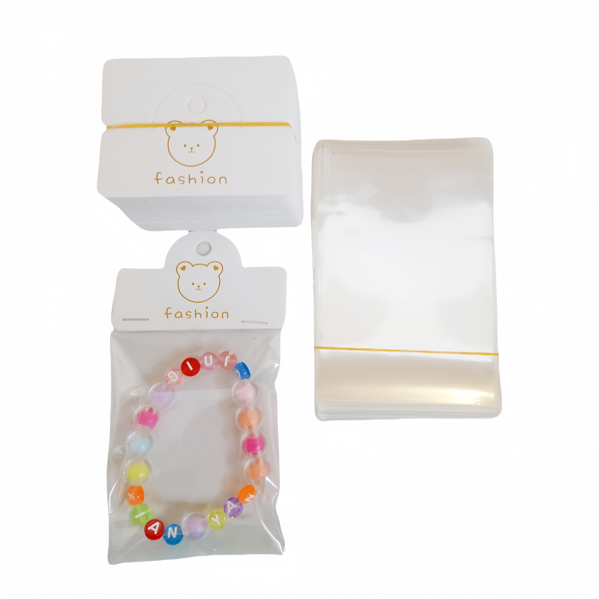 100 pezzi Scheda di Visualizzazione Cartoncino, 100 pezzi sacchetti,per confezione