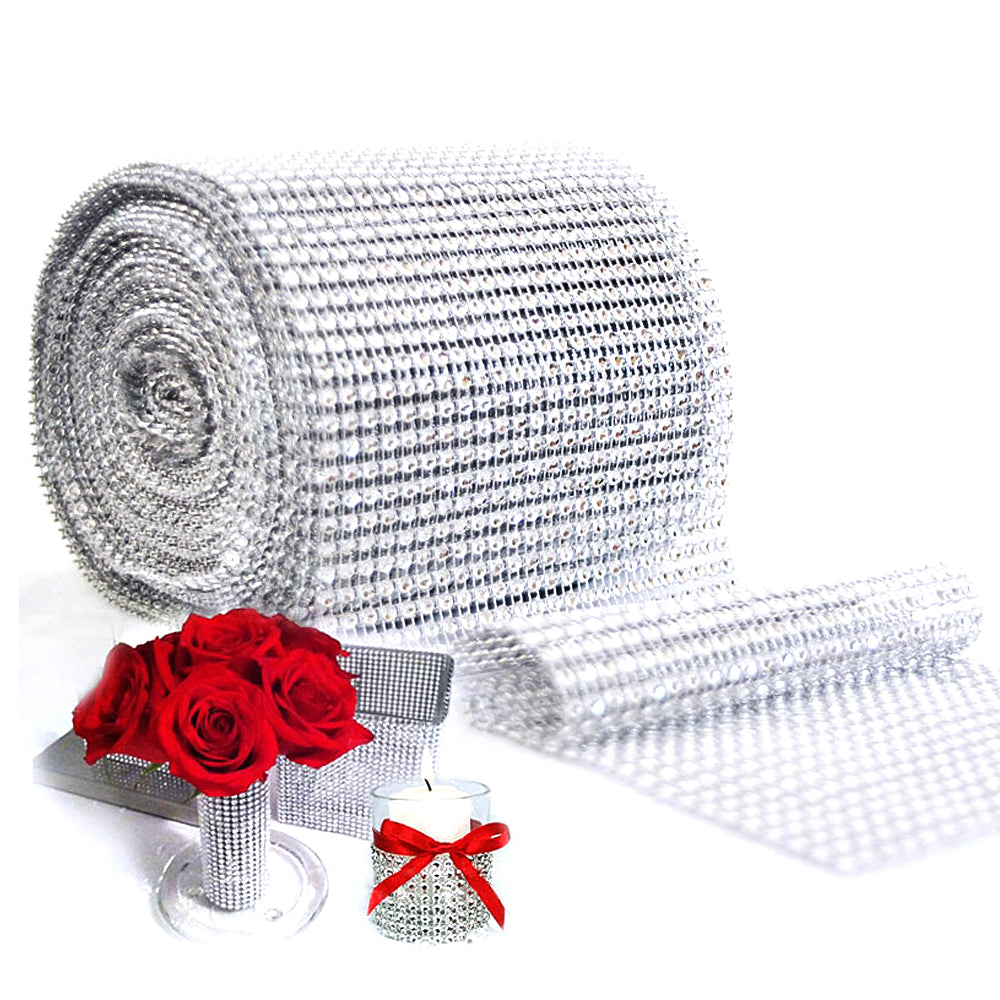 9.15 Metri Nastro Striscia Rotolo Brillante runner tovaglia matrimonio addobbo strass