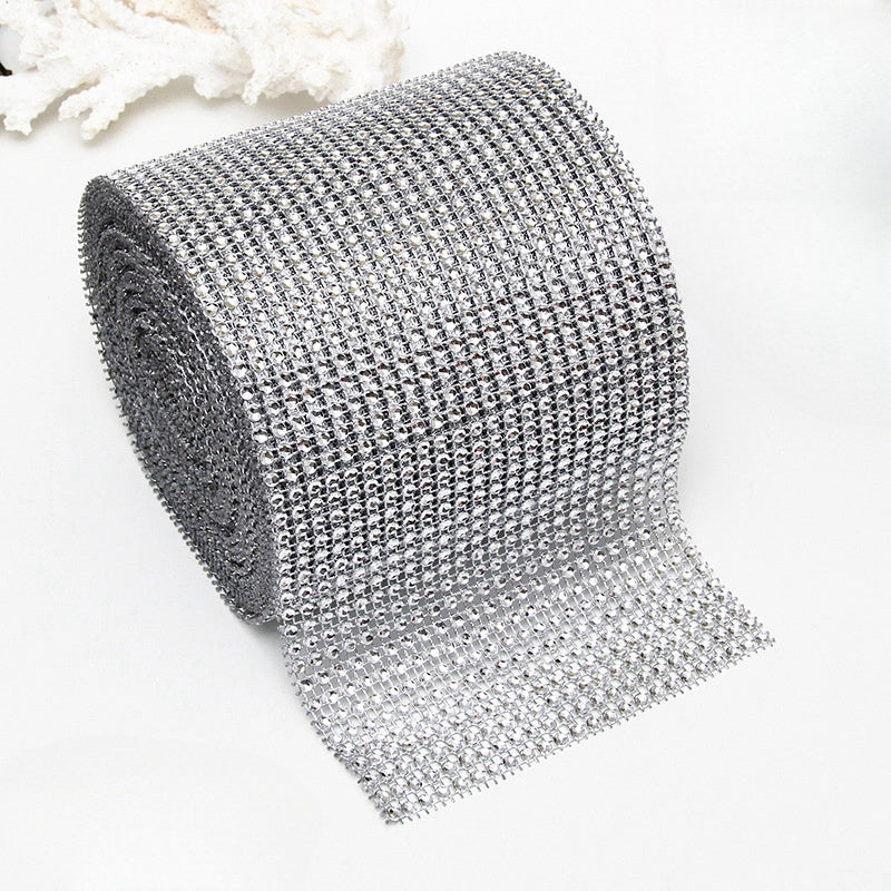 9.15 Metri Nastro Striscia Rotolo Brillante runner tovaglia matrimonio addobbo strass