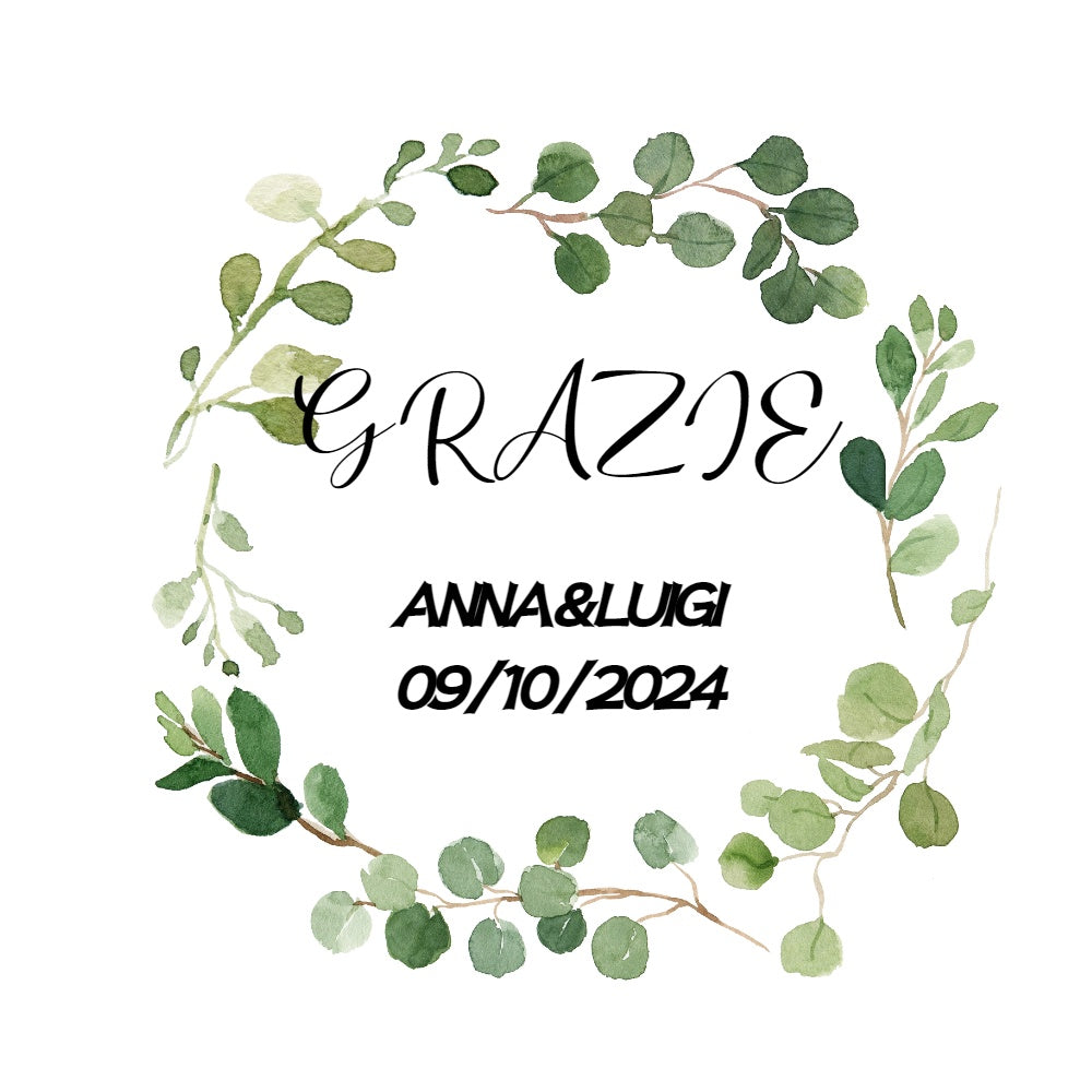 20 pezzi Adesivi Etichette rotondi personalizzati 5cm