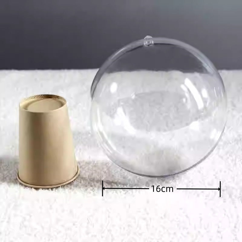 5 pezzi Sfera Rotonda Trasparente Plastica Appeso Porta Regalo Bomboniera