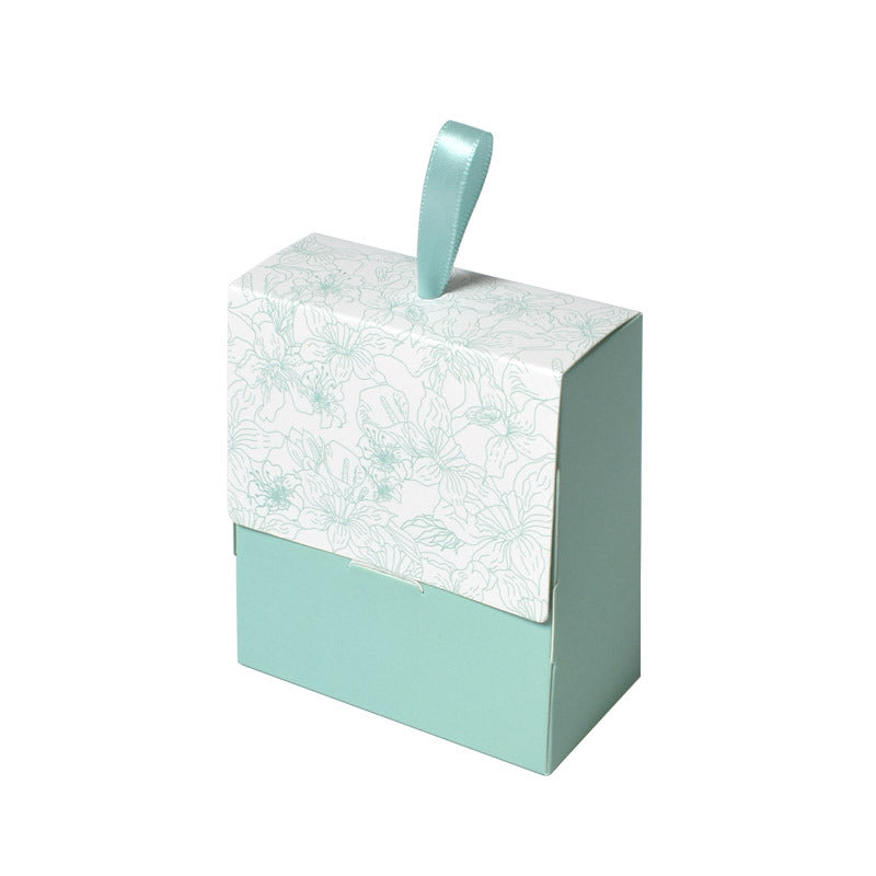 50 Scatole Portaconfetti Elegante a Righe Fiore