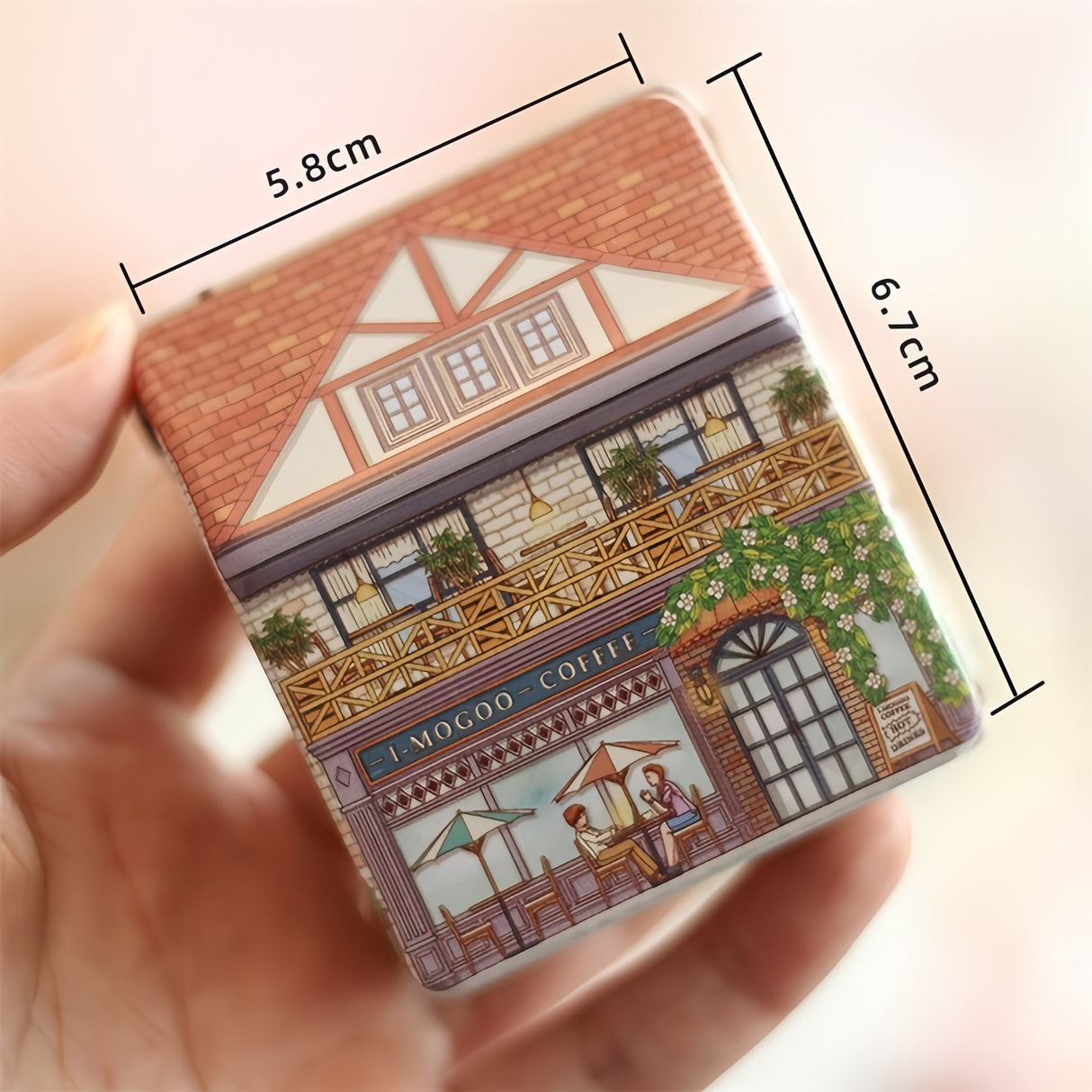 12 Pezzi Scatola Forma Mini CASA VILLETTA in Materiale Ferro PORTACONFETTI BOMBONIERE