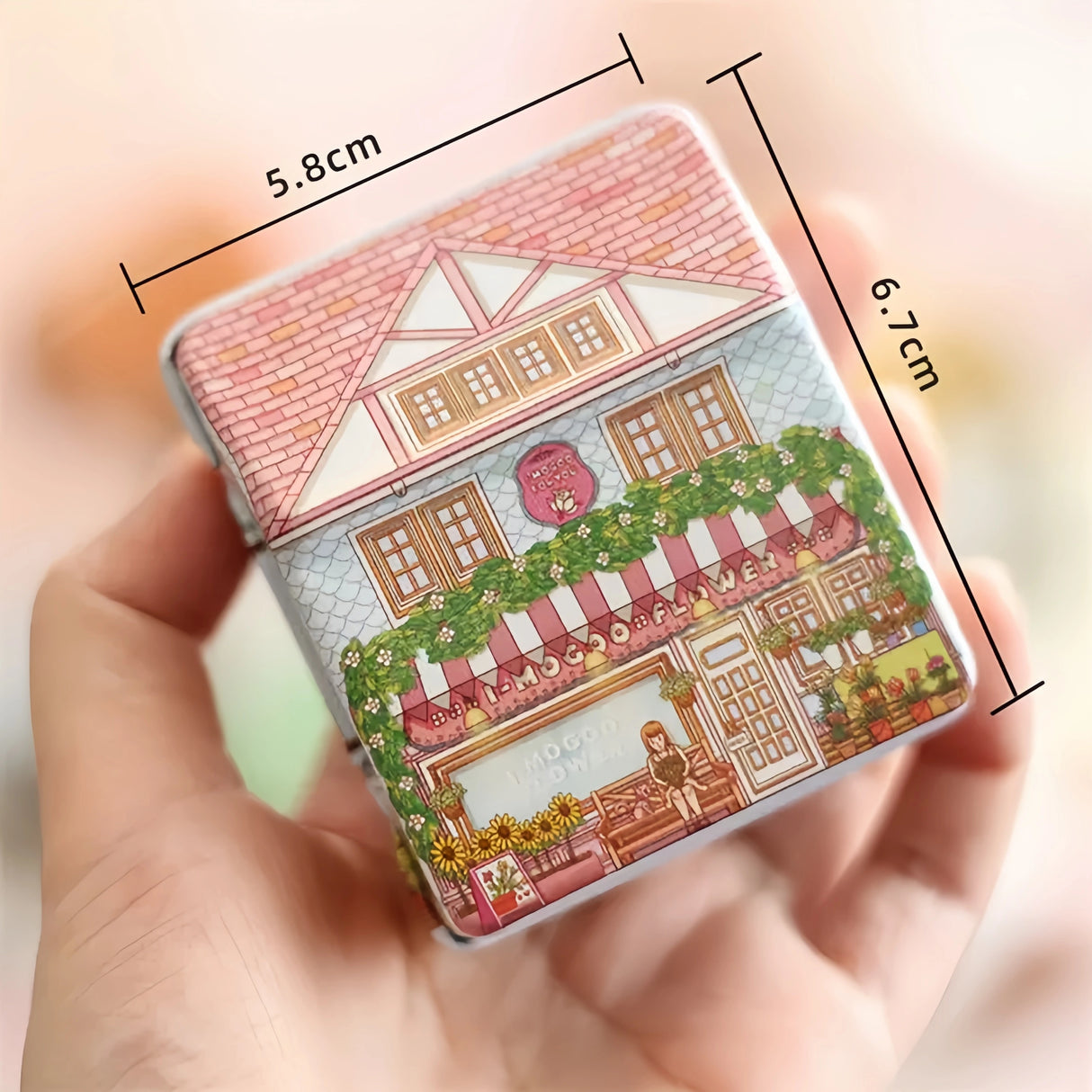 12 Pezzi Scatola Forma Mini CASA VILLETTA in Materiale Ferro PORTACONFETTI BOMBONIERE