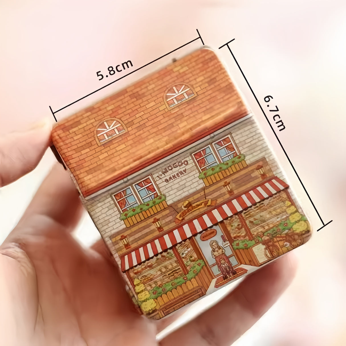 12 Pezzi Scatola Forma Mini CASA VILLETTA in Materiale Ferro PORTACONFETTI BOMBONIERE