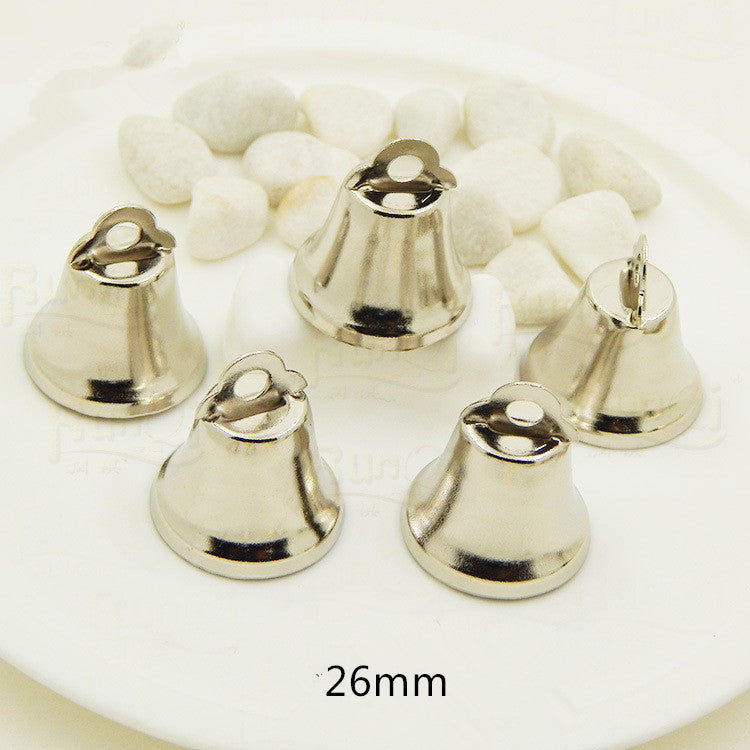 50 Campane Campanello Piccole in Metallo Dorato Nichel Decorazione Albero Festa Sonagli
