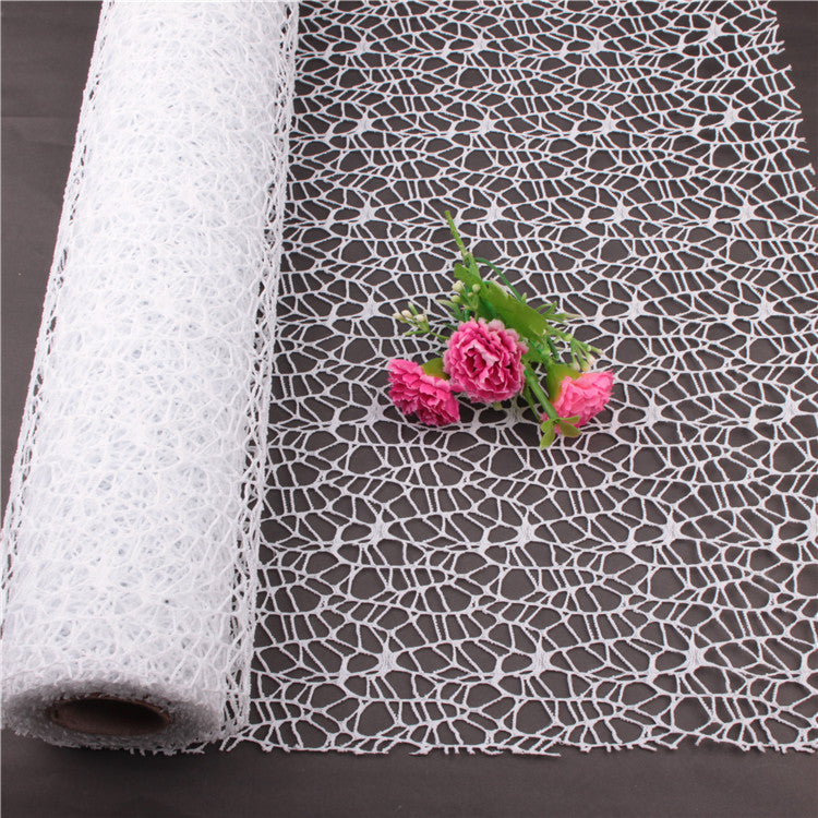 Tulle Bobina Rotolo Velo Polycotton traforato Rete 48cm*5 YARD