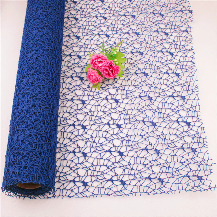 Tulle Bobina Rotolo Velo Polycotton traforato Rete 48cm*5 YARD