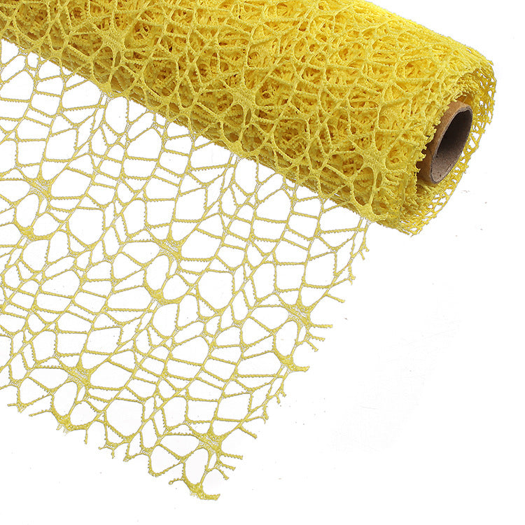 Tulle Bobina Rotolo Velo Polycotton traforato Rete 48cm*5 YARD