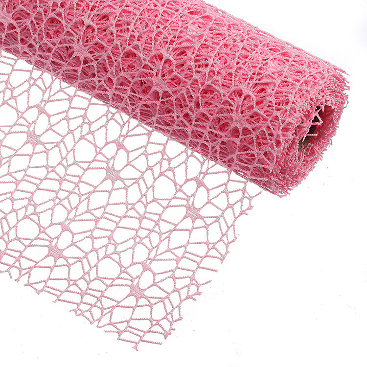 Tulle Bobina Rotolo Velo Polycotton traforato Rete 48cm*5 YARD