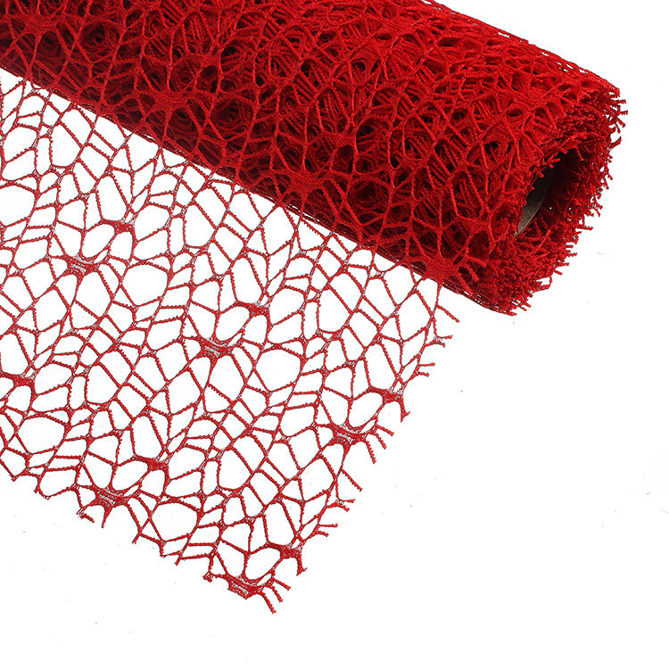 Tulle Bobina Rotolo Velo Polycotton traforato Rete 48cm*5 YARD