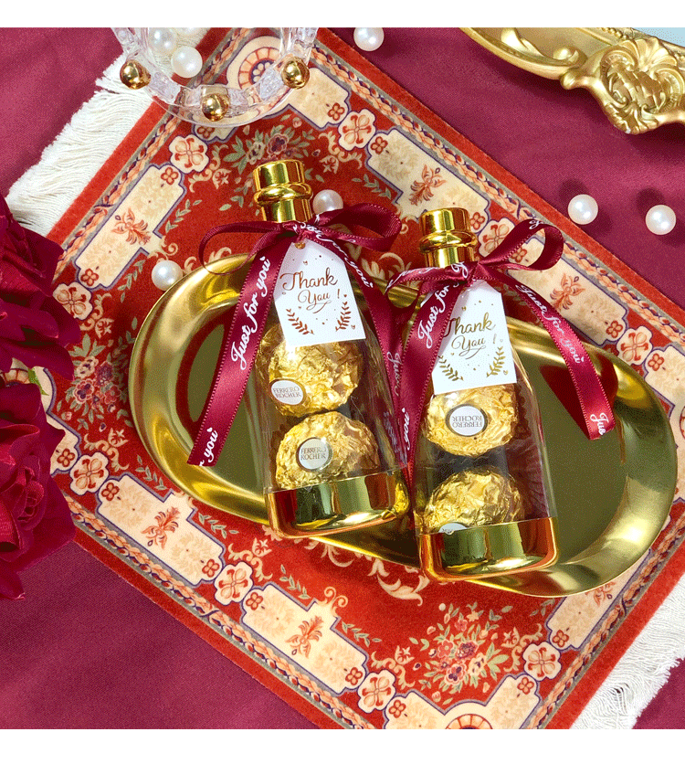 12pz Champagne bottiglie scatole Porta dolce confetti regalo in plastica