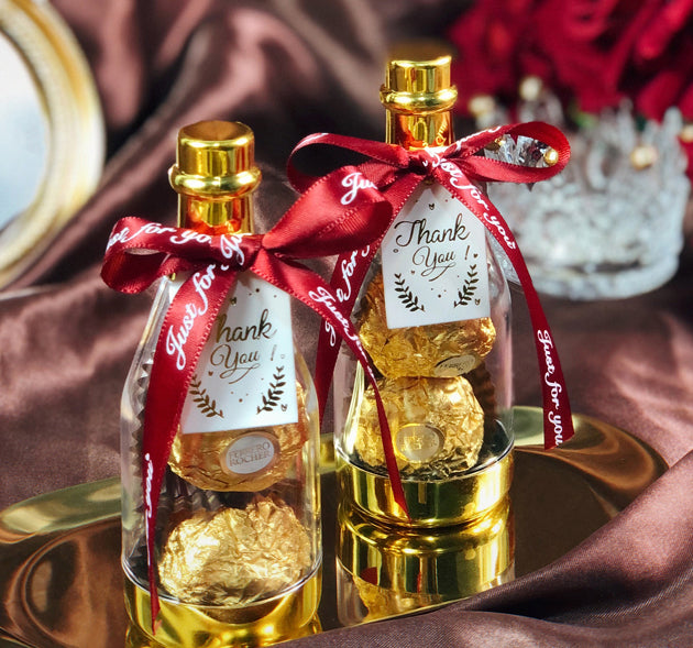 12pz Champagne bottiglie scatole Porta dolce confetti regalo in plastica