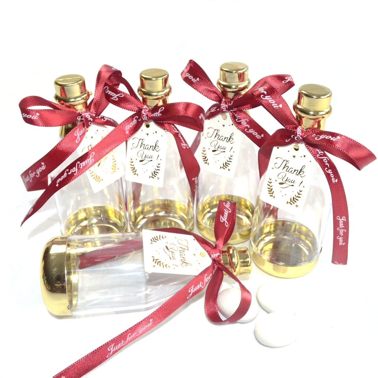 12pz Champagne bottiglie scatole Porta dolce confetti regalo in plastica