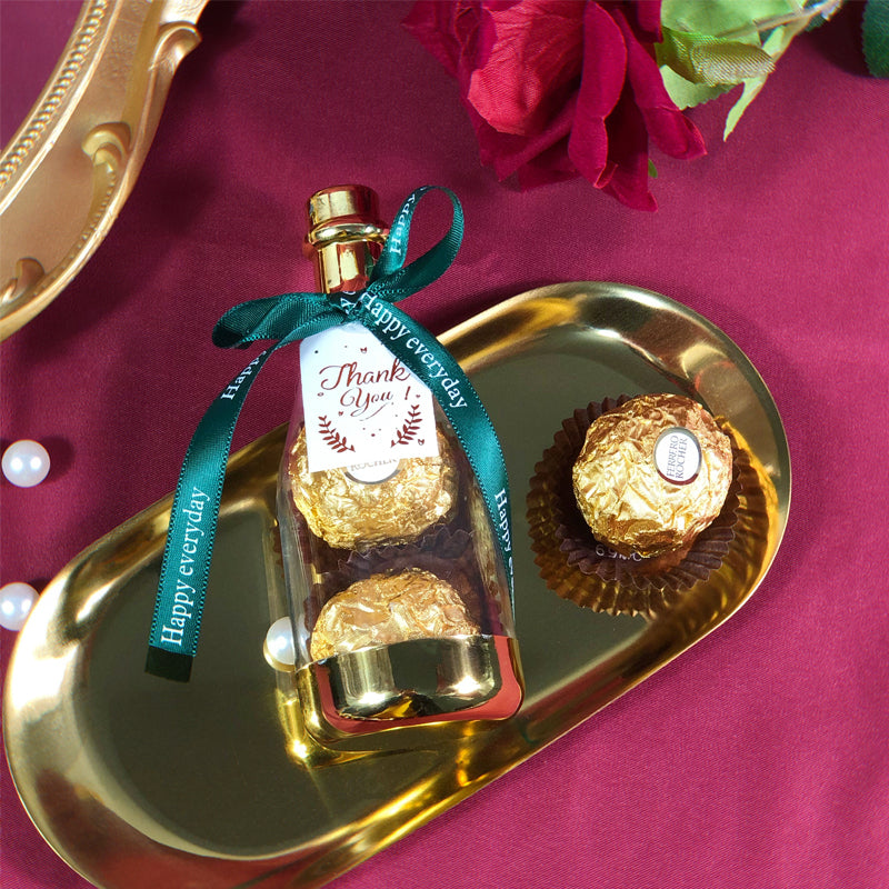 12pz Champagne bottiglie scatole Porta dolce confetti regalo in plastica