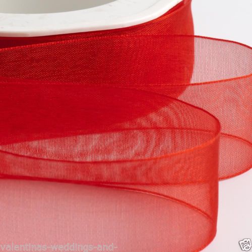 Nastro Organza Bianco 12 MM Rotolo Bobina da 50 Yard Fai da Te
