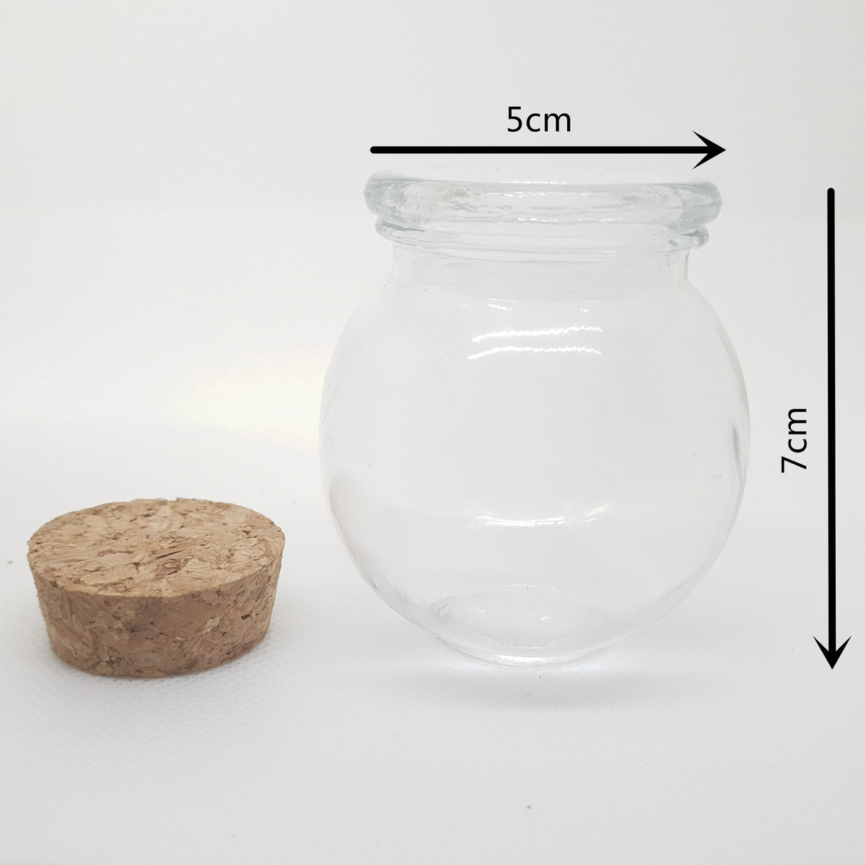 30 Pezzi Barattolo Vetro 100ML Con Tappo In Sughero