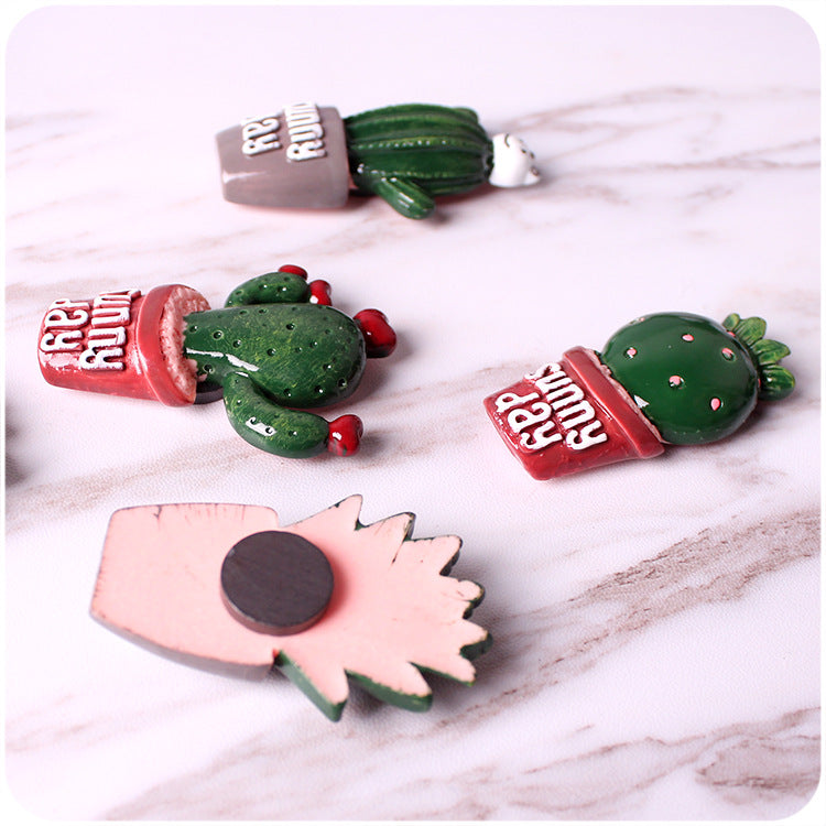 Calamita Magnete In Resina Cactus Tema Pianta Grassa