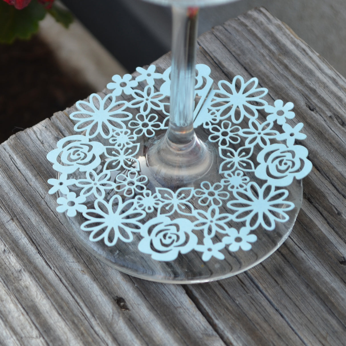 50 Pezzi Segnaposto Bicchiere Calice Decorazione Tavolo Materiale Carta Perlata