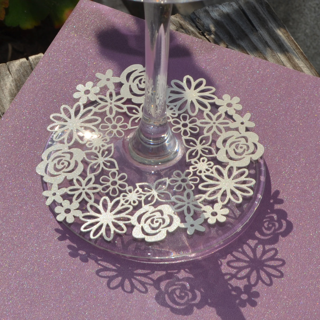 50 Pezzi Segnaposto Bicchiere Calice Decorazione Tavolo Materiale Carta Perlata