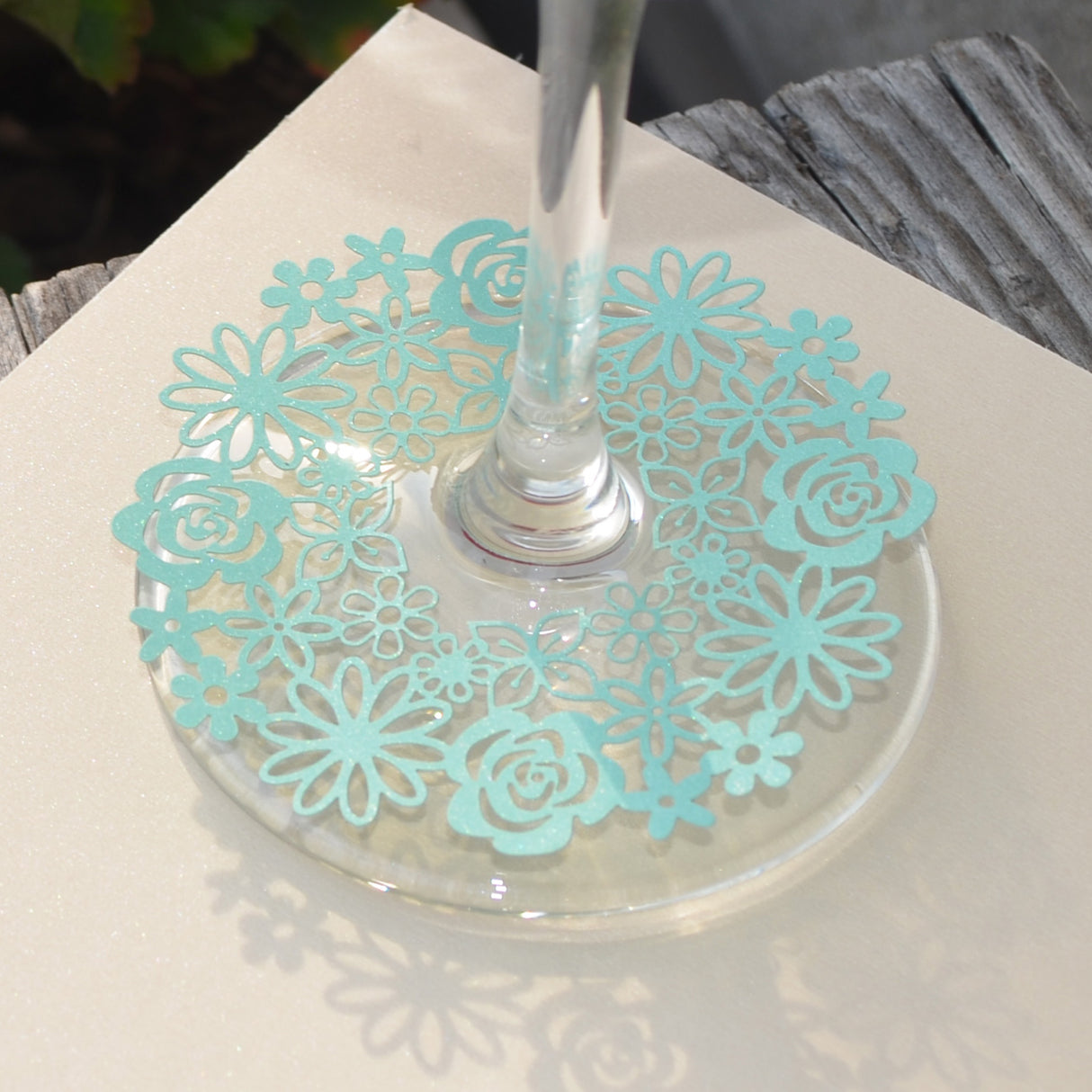 50 Pezzi Segnaposto Bicchiere Calice Decorazione Tavolo Materiale Carta Perlata