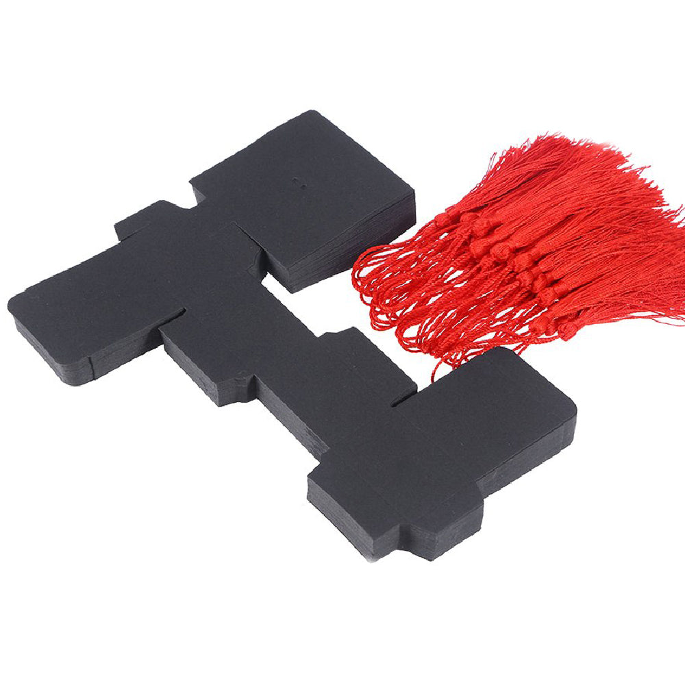 25pz Scatola Laurea Tema Bachelor Berretto con Nappe Rosso